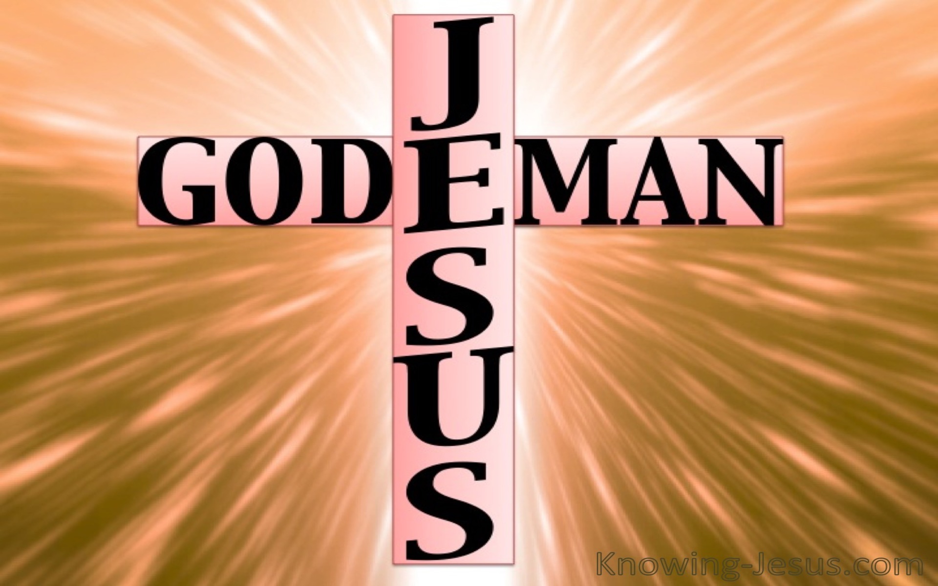 JESUS - God and Man (pink)